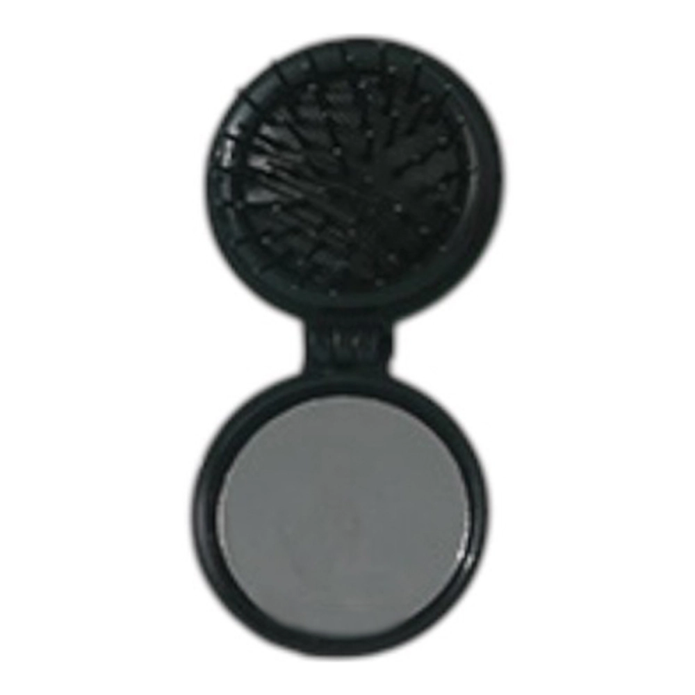 Round Folding Brush with Mirror